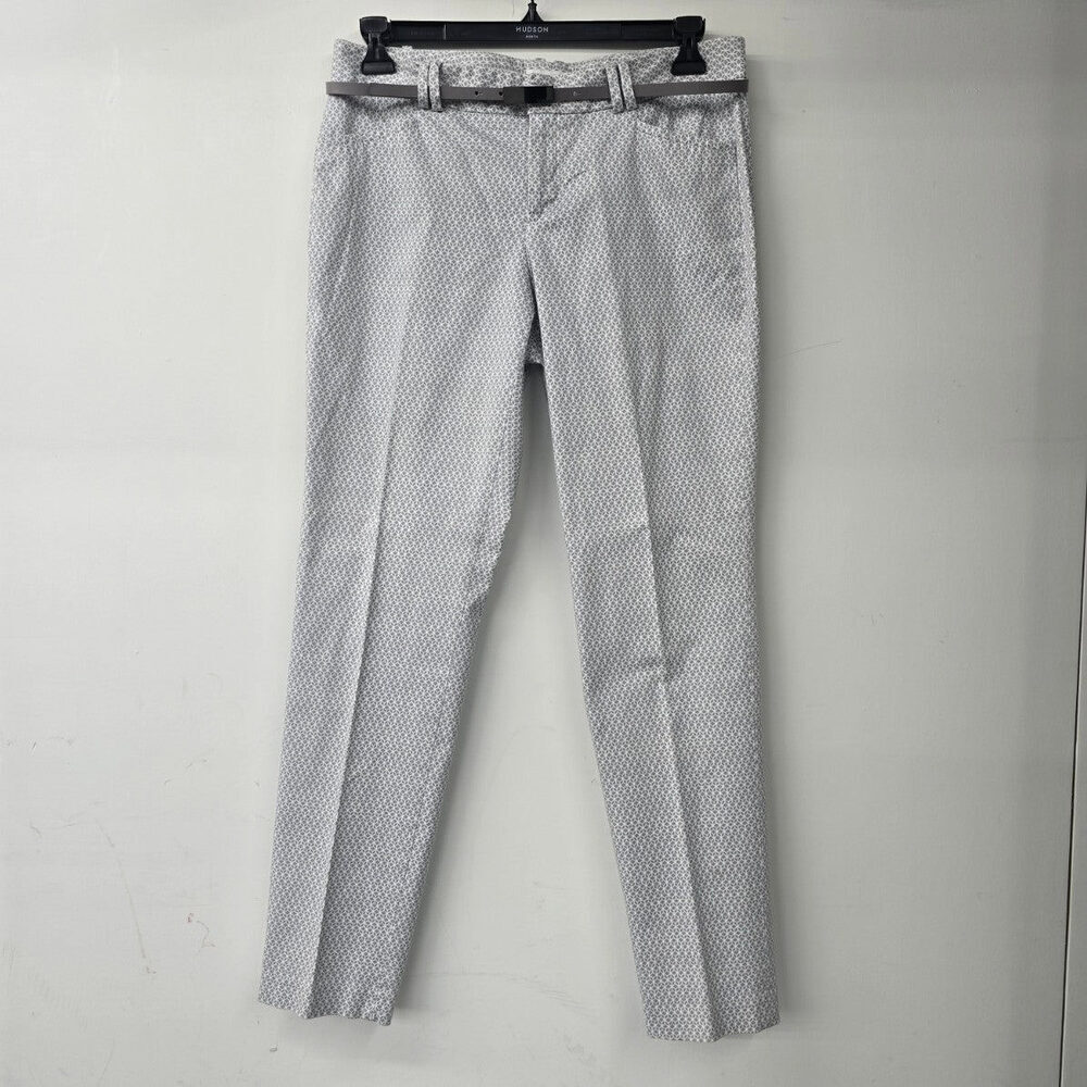 Calvin Klein Grey Printed Belted Dress Pants Size 10